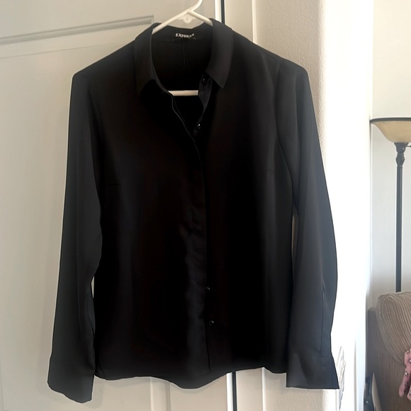 Express portofino black button up top - Picture 1 of 3
